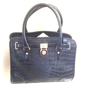 Black Leather Hand Bag